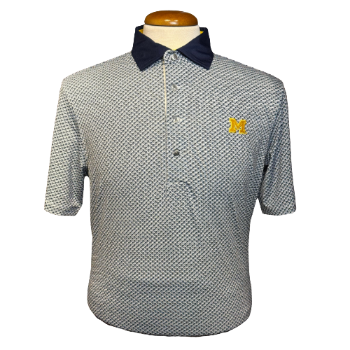 Greyson Winged Helmet Polo – University of Michigan Golf Course