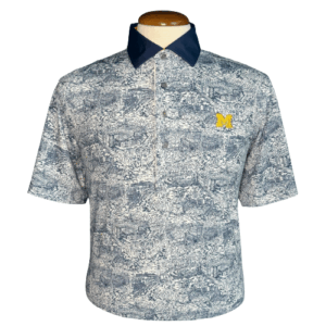 Greyson Winged Helmet Polo – University of Michigan Golf Course